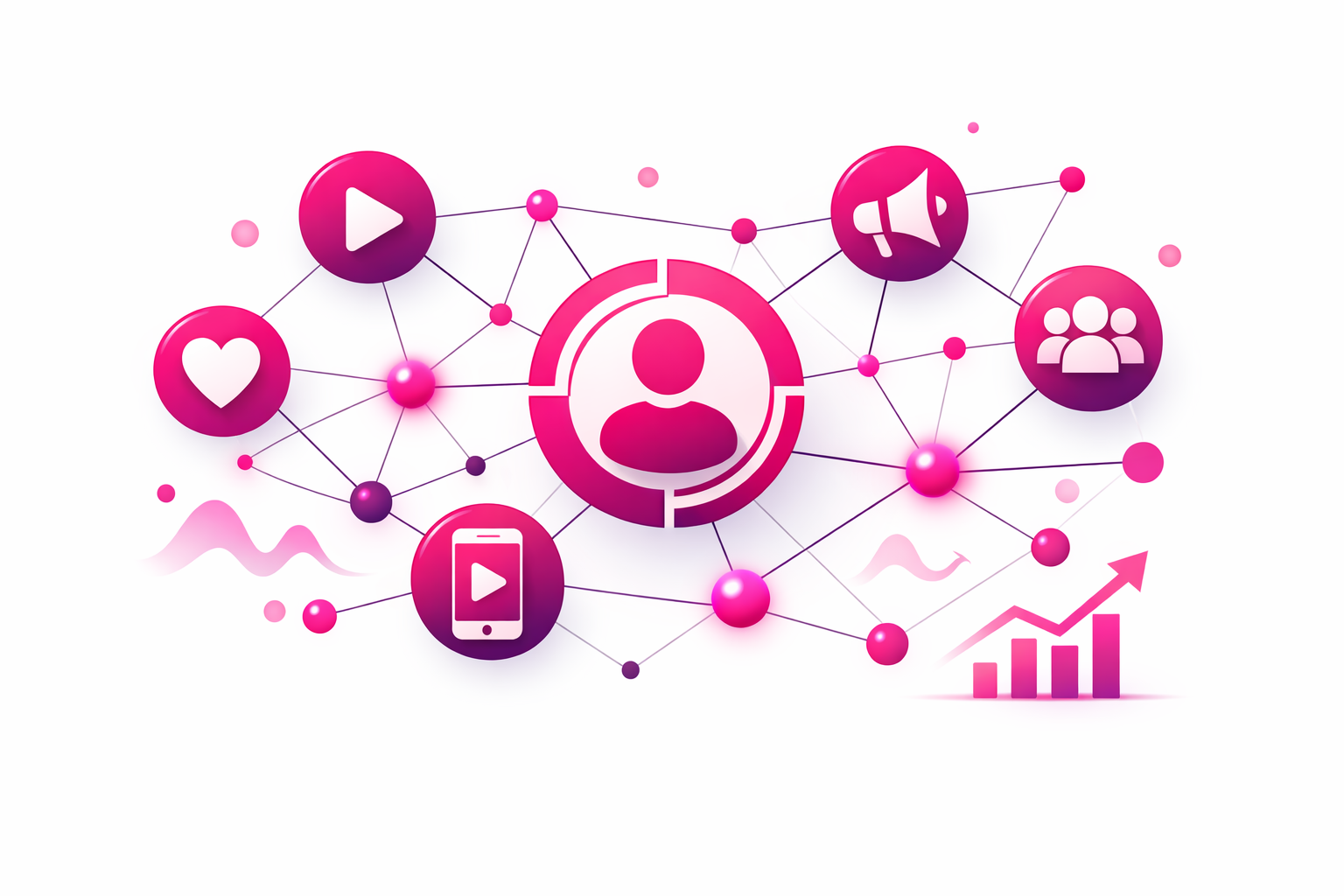 Multi-audience testing framework showing budget allocation and performance metrics