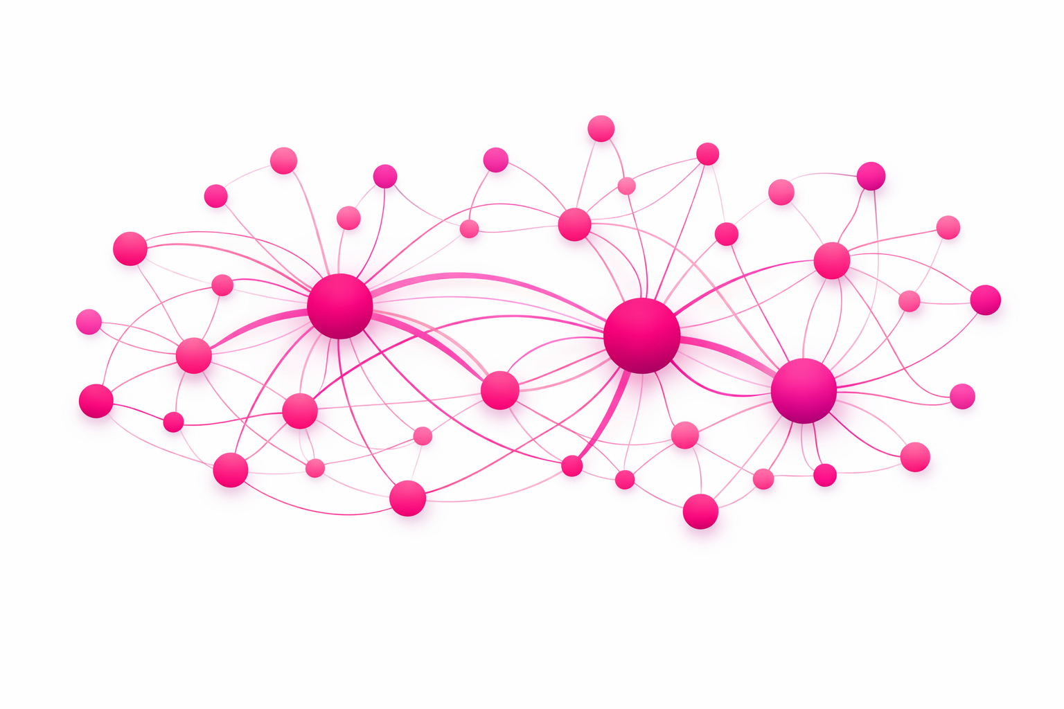 AI algorithm visualization showing data streams and audience targeting patterns