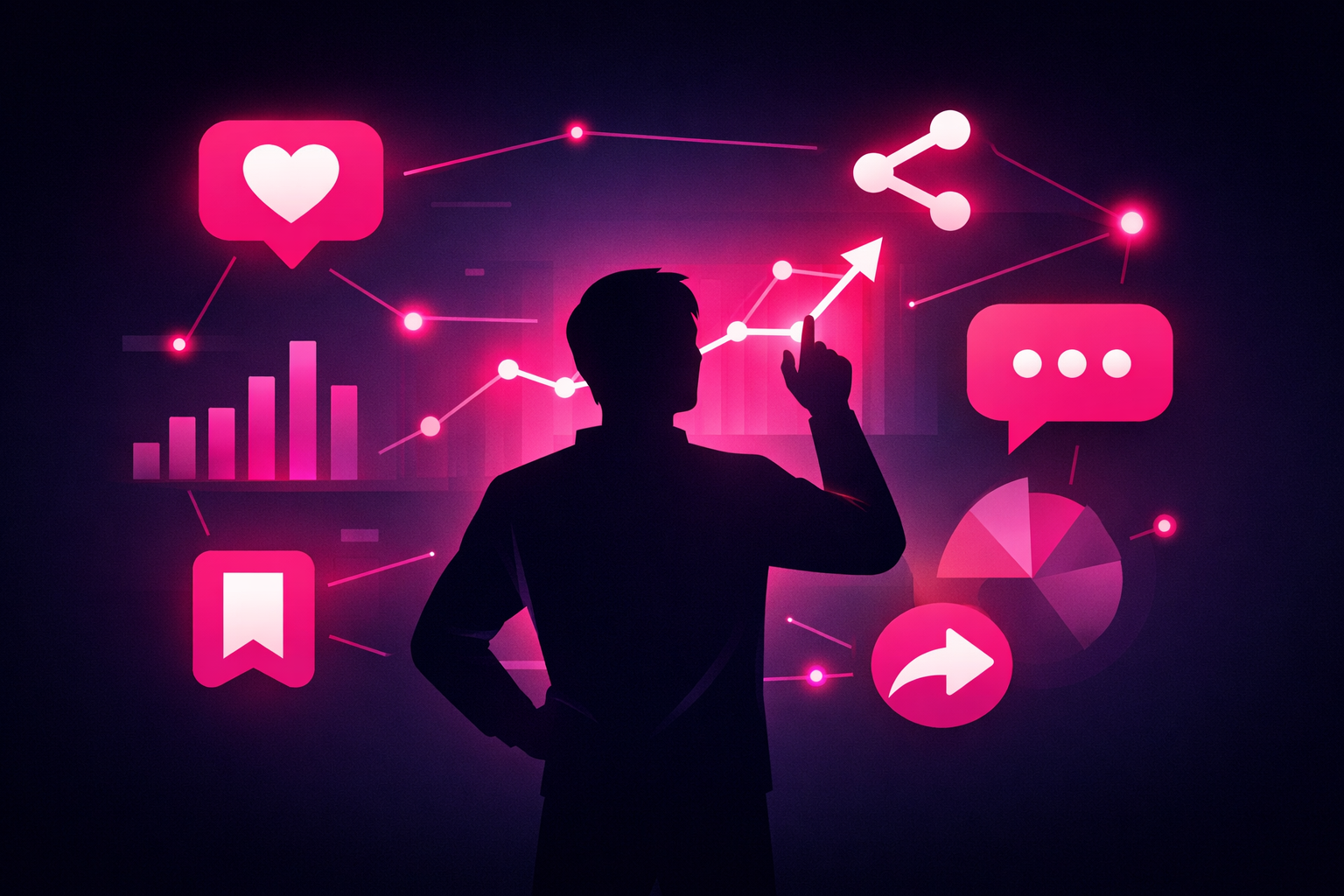 Creator adapting strategy with algorithm metrics visualization