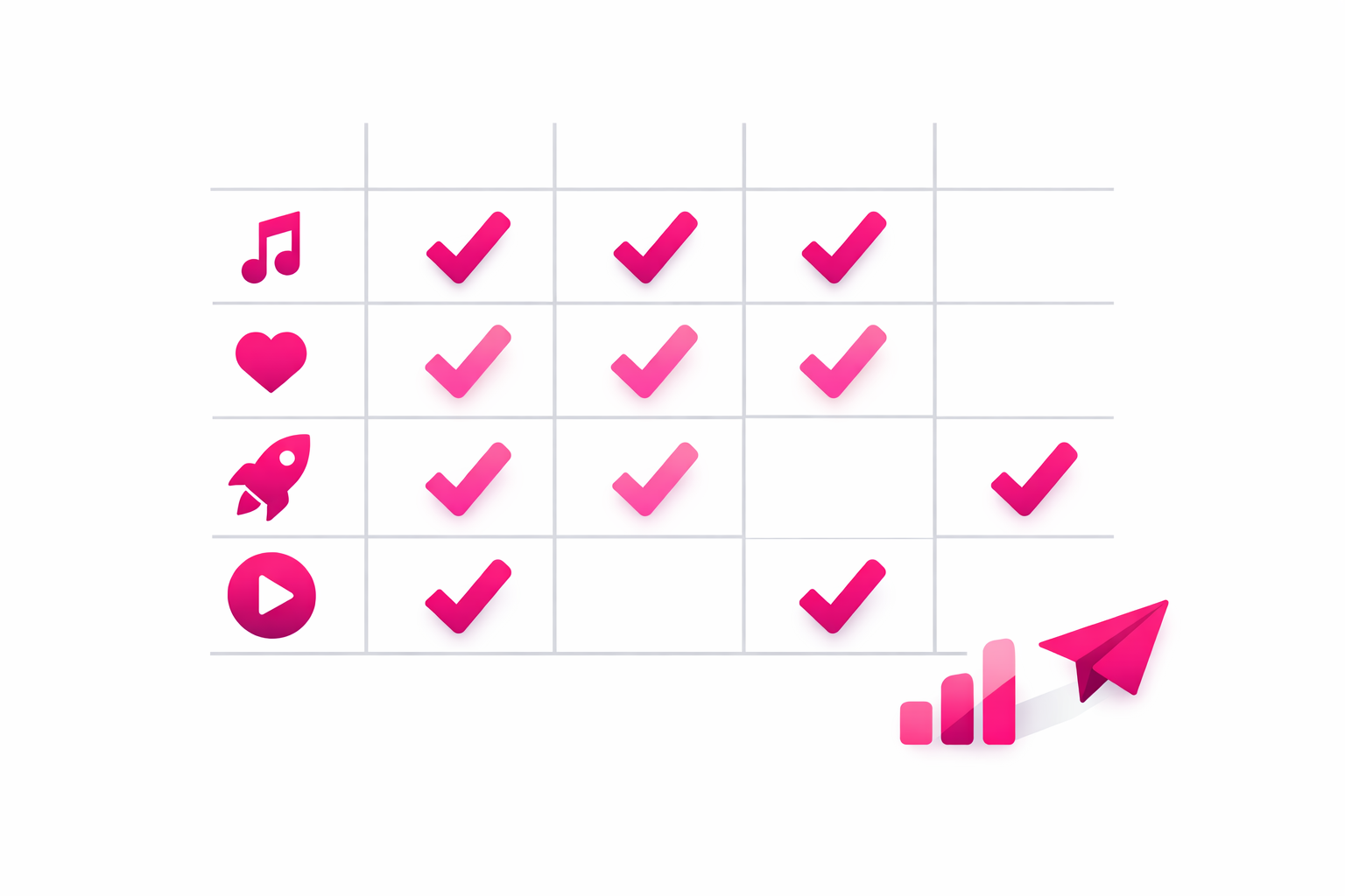 Comparison table showing dead vs working TikTok growth tactics for 2025